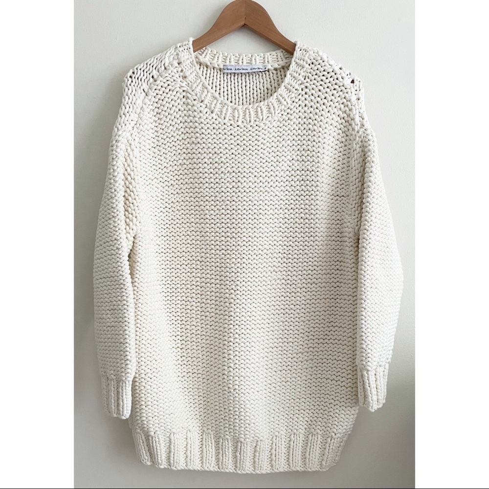 & Other Stories Cream Knit Warm Oversized Sweater